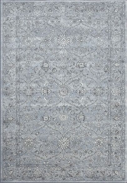 Dynamic Rugs ANCIENT GARDEN 57136-4646 Steel Blue and Cream